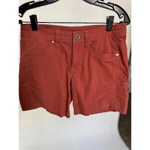 Kuhl Hiking Shorts Womens 4 Or S  Outdoors Pockets Casual Orange Chino